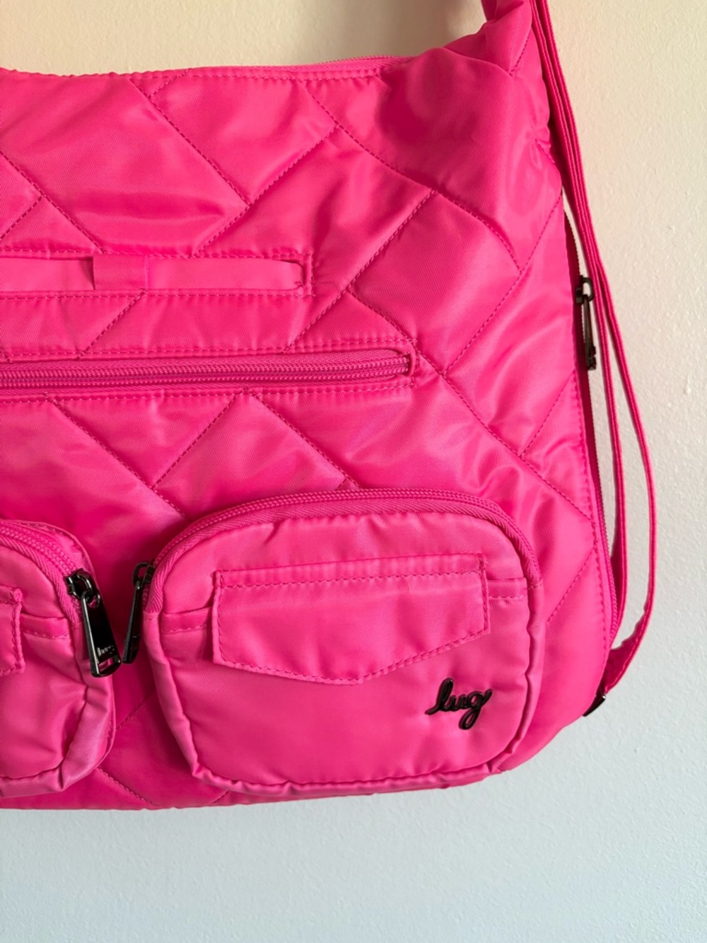 Lug Zipliner Convertible Hobo Bag in Pink - Picture 3 of 6